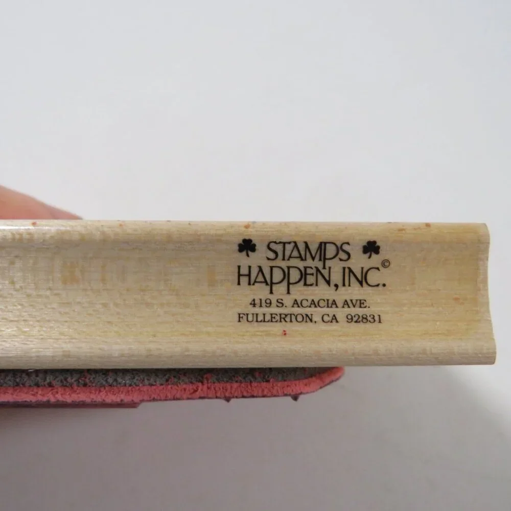 D. Morgan LARGE Rubber Stamp Wood Backed Lighthouse 